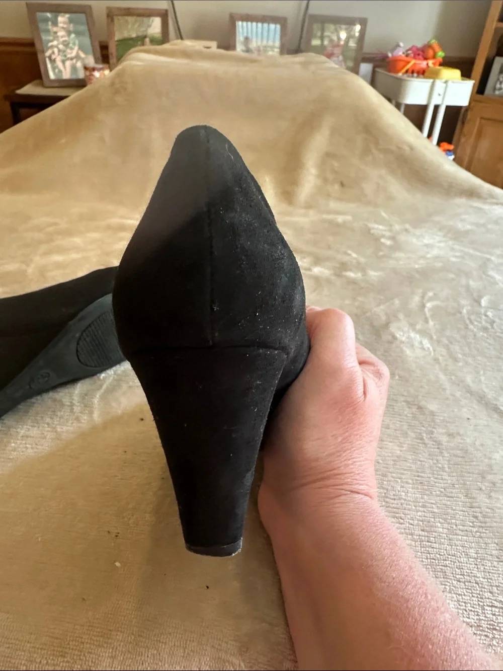 a new day Black Suede Wedge Pumps - Classic Women's Wedges